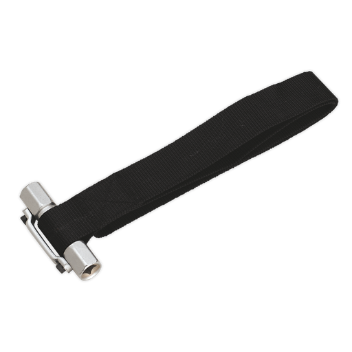 [AK6403] Sealey Oil Filter Strap Wrench 3/8" & 1/2"Sq Drive 300mm Capacit