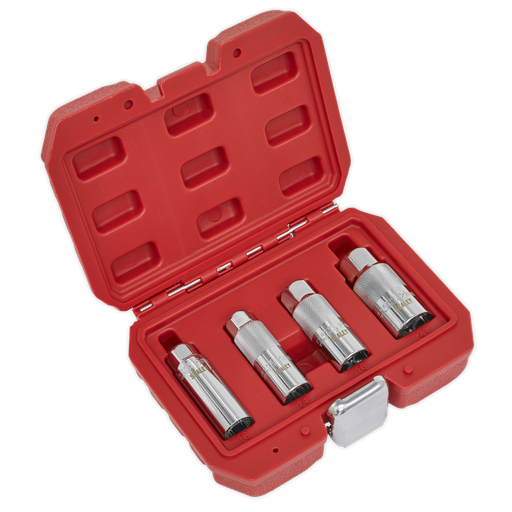 [AK6556] Sealey Spark Plug Socket Set 3/8"Sq Drive 4pc