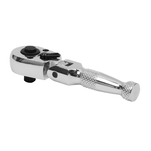 [AK660SF] Sealey Premier Stubby Flexi-Head Ratchet Wrench 1/4"Sq Drive