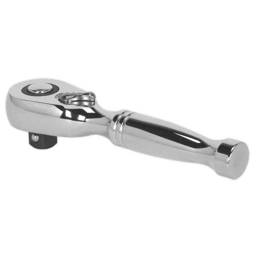 [AK661S] Sealey Premier Stubby Pear-Head Ratchet Wrench with Flip Reverse 3/8"Sq Drive