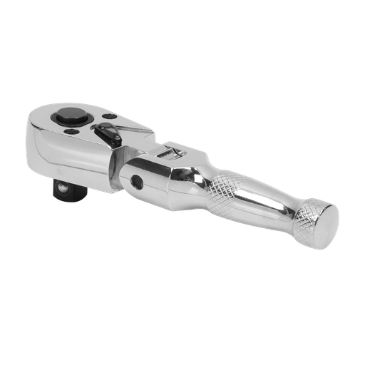 [AK661SF] Sealey Premier Stubby Flexi-Head Ratchet Wrench 3/8"Sq Drive
