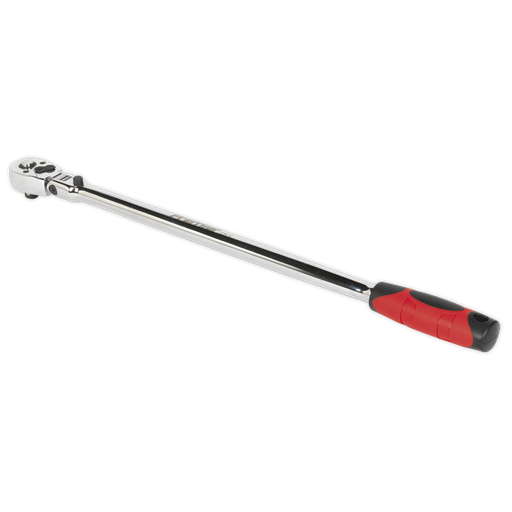 [AK6697] Sealey Premier Extra-Long Flexi-Head Ratchet Wrench 3/8"Sq Drive 455mm