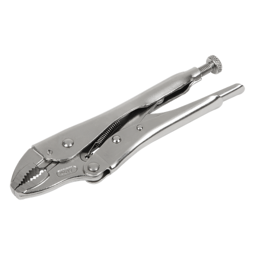 [AK6820] Sealey Premier Locking Pliers Curved Jaws 185mm 0-38mm Capacity