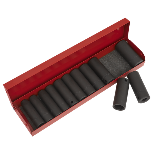 [AK683] Sealey Premier Metric/Imperial Deep Impact Socket Set 3/8"Sq Drive 12pc