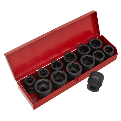 [AK686] Sealey Premier Metric/Imperial Impact Socket Set 3/4"Sq Drive 13pc