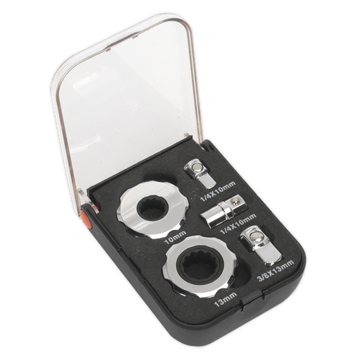 [AK6959] Sealey Premier Palm Ratchet Set 1/4" & 3/8"Sq Drive 5pc