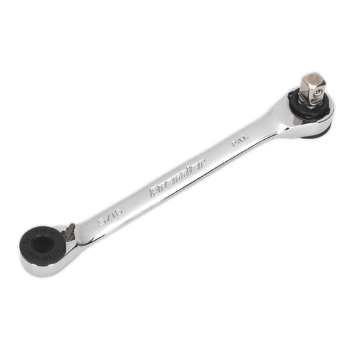 [AK6967] Sealey Premier Ratchet Spanner 1/4"Hex x 5/16"Hex Drive with 1/4"Sq Drive Adaptor