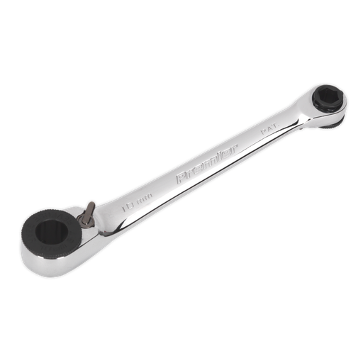 [AK6968] Sealey Premier Reversible Ratchet Spanner 1/4"Hex x 10mm Hex