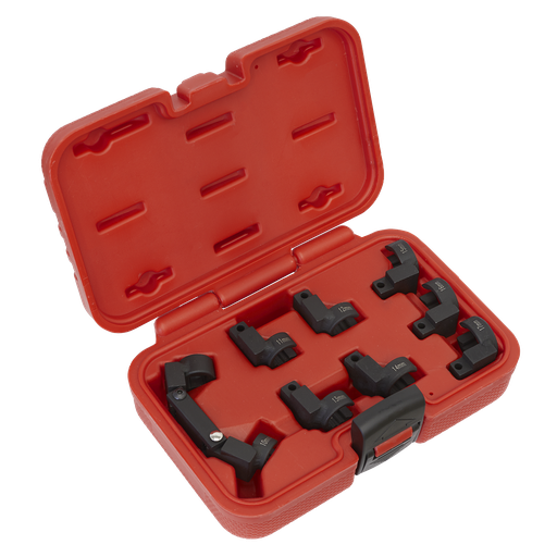 [AK6985] Sealey Injector Pipe Socket Set 3/8"Sq Drive 9pc
