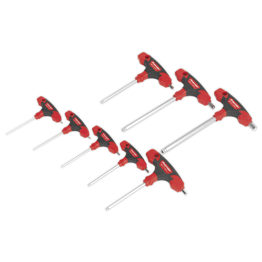 [AK7144] Sealey Premier T-Handle Ball-End Hex Key Set 8pc