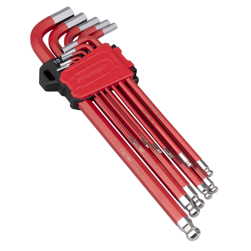 [AK7164] Sealey Premier Extra-Long Ball-End Hex Key Set 11pc