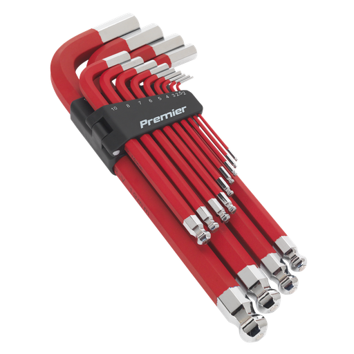 [AK7187] Sealey Premier Jumbo Anti-Slip Ball-End Hex Key Set 13pc