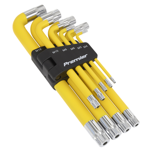 [AK7189] Sealey Premier Jumbo Anti-Slip Spline Key Set 9pc