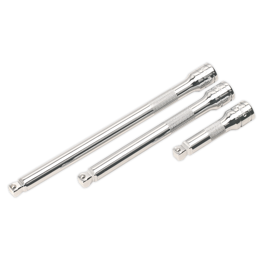 [AK763] Sealey Premier Wobble/Rigid Extension Bar Set 3/8"Sq Drive 3pc