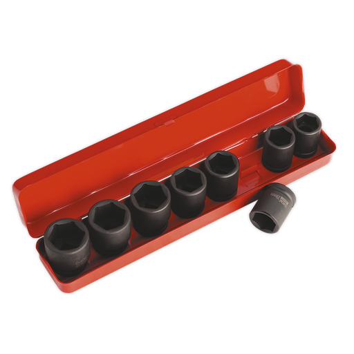 [AK77/9M] Sealey Premier Impact Socket Set 3/4"Sq Drive 8pc