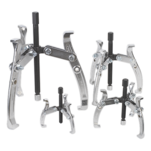 [AK79] Sealey Triple Leg Gear Reversible Puller Set 4pc
