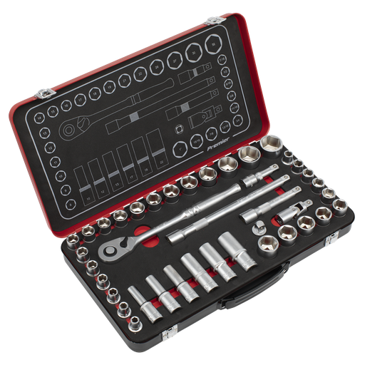 [AK7925] Sealey Premier Platinum Metric/Imperial Socket Set 1/2"Sq Drive 