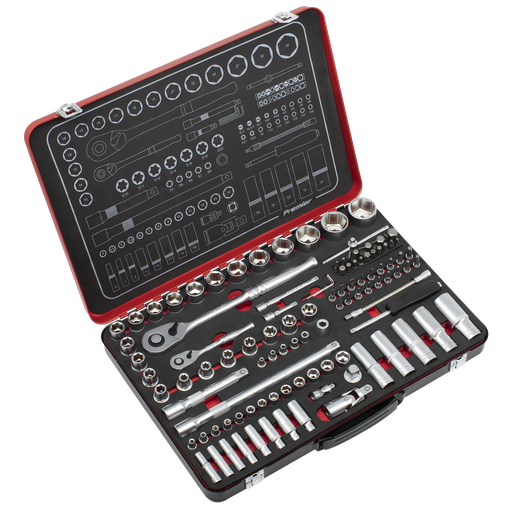 [AK7926] Sealey Premier Platinum Socket Set 1/4" & 1/2"Sq Drive 108pc