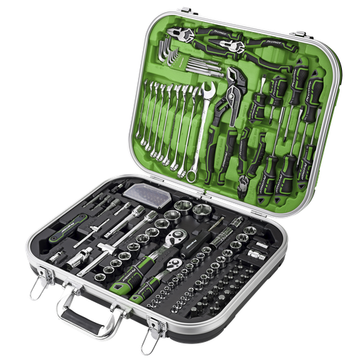 [AK7980HV] Premier Mechanic's Tool Kit 144pc - Hi-Vis Green