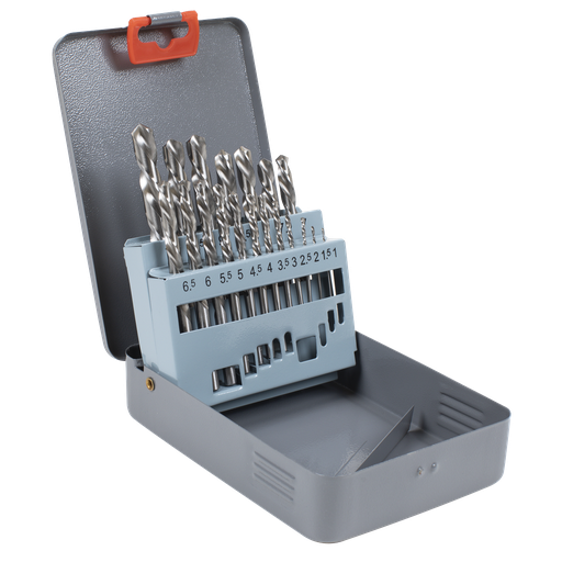 [AK8190] Left-Hand Spiral Drill Bit Set 19pc