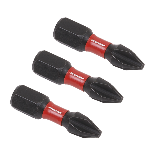 [AK8205] Sealey Premier Phillips Impact Power Tool Bits #2 x 25mm 3pc