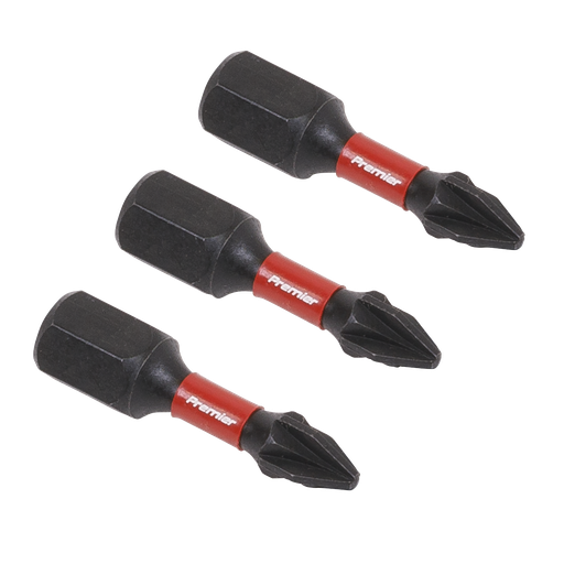 [AK8207] Sealey Premier Pozi Impact Power Tool Bits #1 x 25mm 3pc