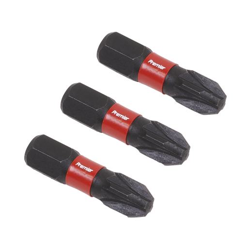 [AK8209] Sealey Premier Pozi Impact Power Tool Bits #3 x 25mm 3pc