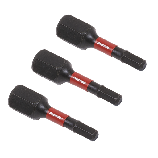 [AK8211] Sealey Premier Hex Impact Power Tool Bits 3 x 25mm 3pc