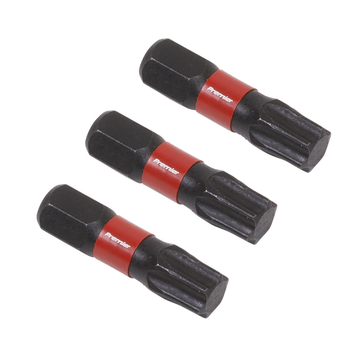 [AK8221] Sealey Premier TRX-Star* Impact Power Tool Bits T40 x 25mm 3pc