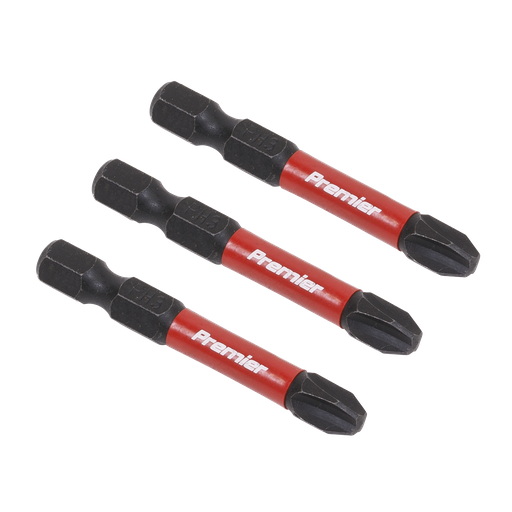 [AK8231] Sealey Premier Phillips Impact Power Tool Bits #3 x 50mm 3pc