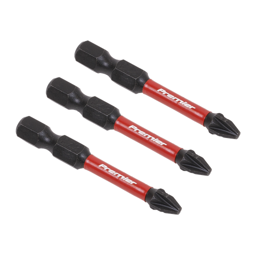 [AK8233] Sealey Premier Pozi Impact Power Tool Bits #2 x 50mm 3pc