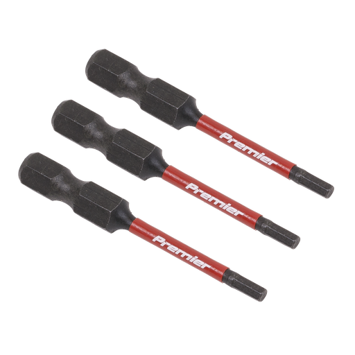 [AK8235] Sealey Premier Hex Impact Power Tool Bits 2.5 x 50mm 3pc
