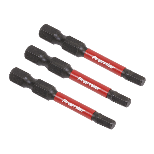 [AK8237] Sealey Premier Hex Impact Power Tool Bits 4 x 50mm 3pc