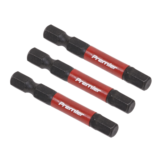 [AK8239] Sealey Premier Hex Impact Power Tool Bits 6 x 50mm 3pc