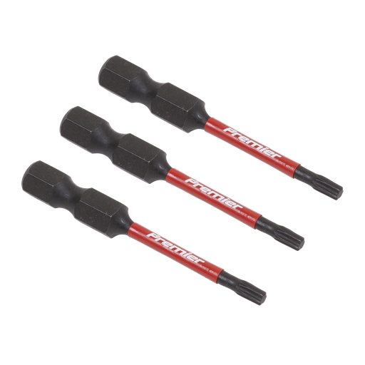 [AK8240] Sealey Premier TRX-Star* Impact Power Tool Bits T10 x 50mm 3pc