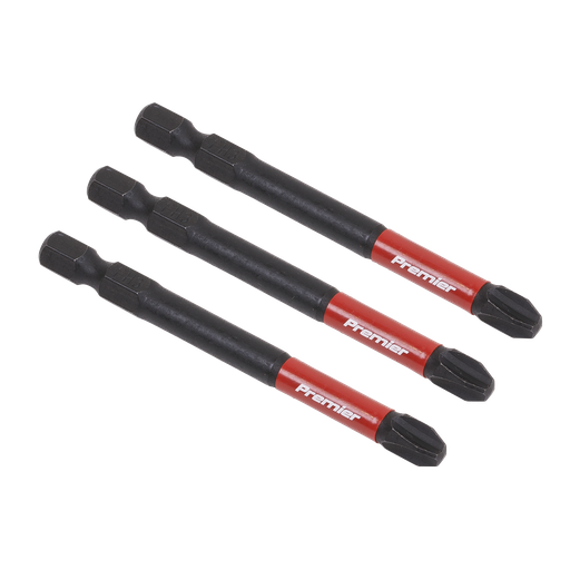 [AK8256] Sealey Premier Phillips Impact Power Tool Bits #3 x 75mm 3pc