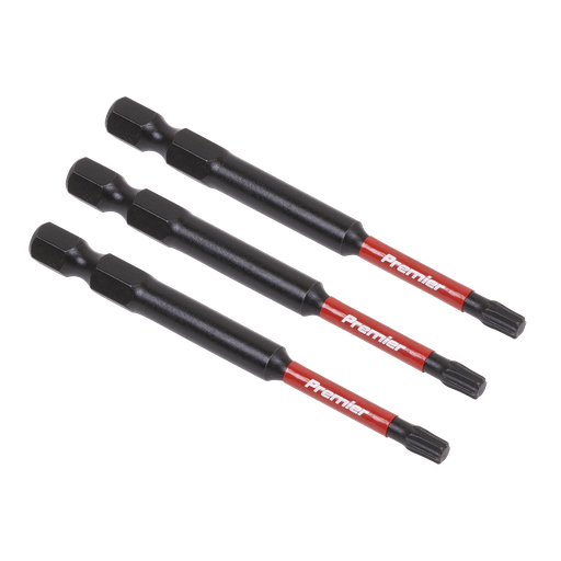 [AK8267] Sealey Premier TRX-Star* Impact Power Tool Bits T20 x 75mm 3pc