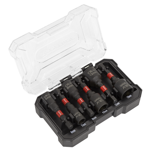 [AK8287] Sealey Premier Impact Grade Nut Driver Set 6pc