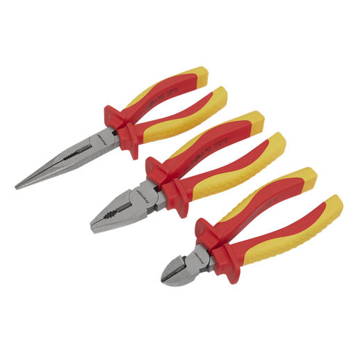 [AK83452] Sealey Premier Pliers Set 3pc - VDE Approved