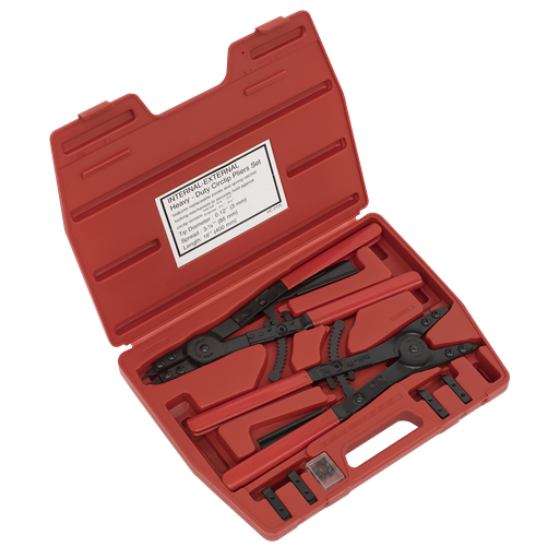 [AK8501] Sealey Premier Heavy-Duty Circlip Pliers Set Internal/External 4