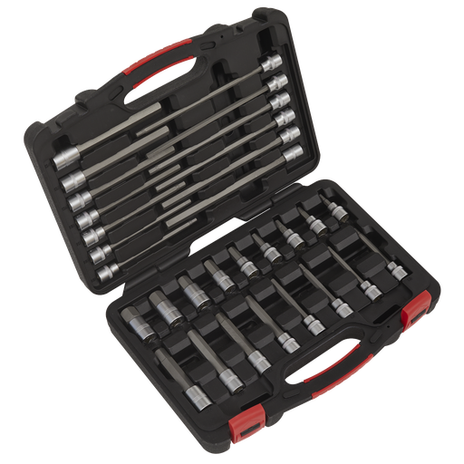 [AK89000] Sealey Premier Platinum Hex Socket Bit Set 3/8"Sq Drive 30pc