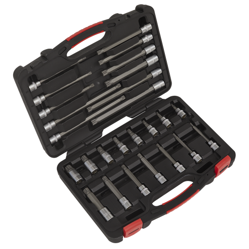 [AK89002] Sealey Premier Platinum Spline Socket Bit Set 3/8"Sq Drive 26pc