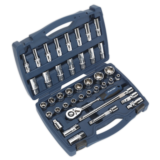 [AK8993] Sealey Premier Socket Set 1/2"Sq Drive 41pc