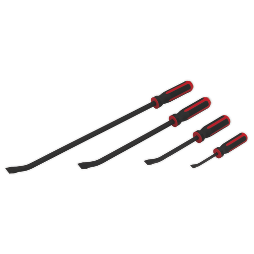 [AK9105] Premier Heavy-Duty Angled Pry Bar Set with Hammer Cap 4pc