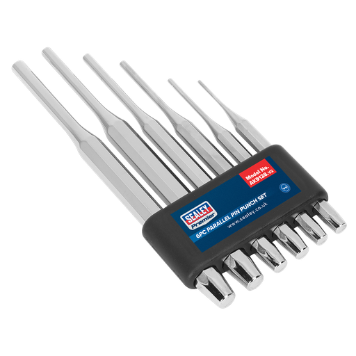 [AK9128] Sealey Premier Parallel Pin Punch Set 6pc