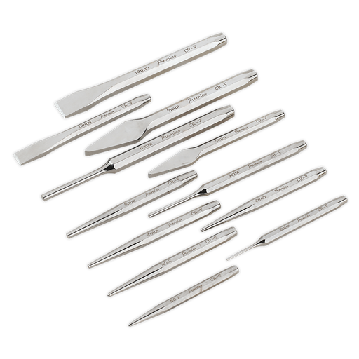 [AK9129] Sealey Premier Punch & Chisel Set 12pc