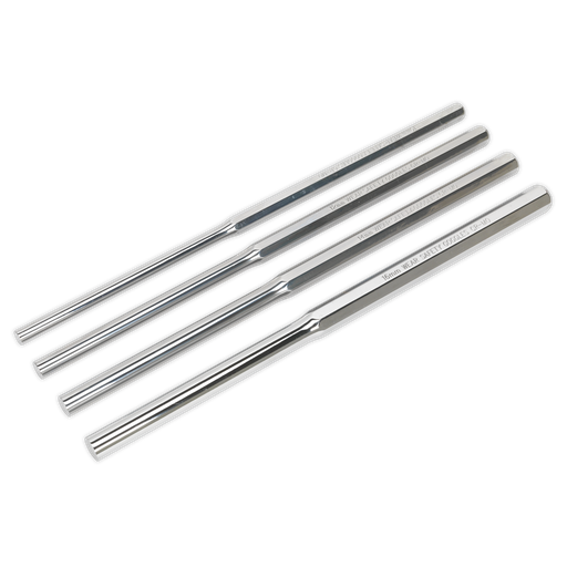 [AK9147] Sealey Premier Extra-Long Parallel Pin Punch Set 4pc