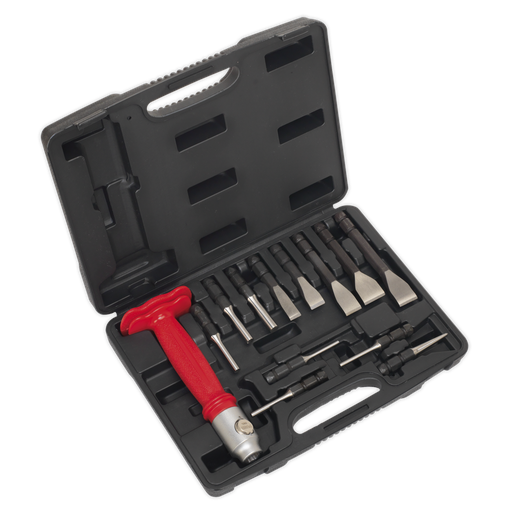 [AK9215] Sealey Premier Interchangeable Punch & Chisel Set 13pc