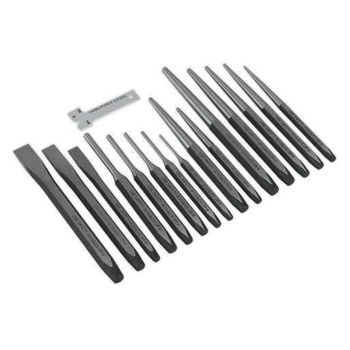 [AK9216] Sealey Premier Punch & Chisel Set 16pc
