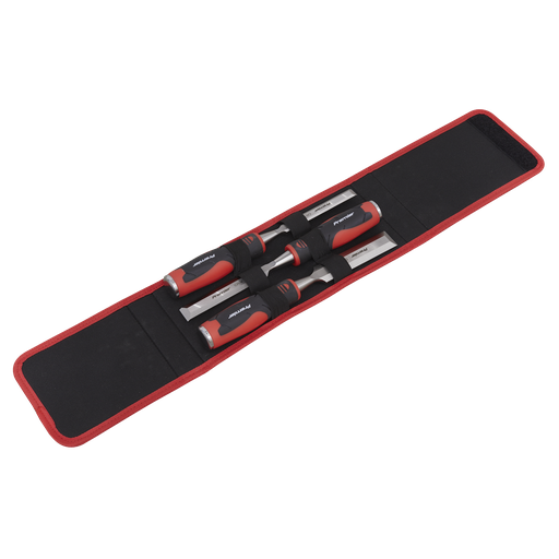 [AK9238] Sealey Premier Hammer-Thru Wood Chisel Set 3pc